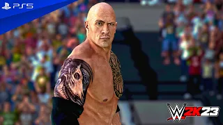 WWE 2K23 - The Rock vs. Triple H - No Holds Barred Match at WrestleMania XL | PS5™ [4K60]