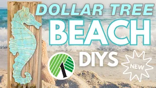 🏖️ Beachy Bargains: 8 NEW Dollar Tree BEACH DIYs for a Coastal Summer! Plus Florida Room reveal