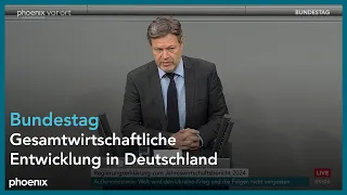 Bundestagsdebatte zur gesamtwirtschaftlichen Entwicklung in Deutschland am 22.02.24