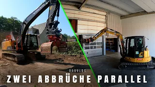 ZWEI ABBRÜCHE PARALLEL  | Kommen jetzt wieder genug Aufträge? | Der Macker mit dem Bagger