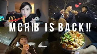 [Food Vlog #12] McDonalds McRib is back!! + Mini Mukbang