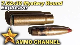 7.62x39 mystery round test firing - red tip - explosive