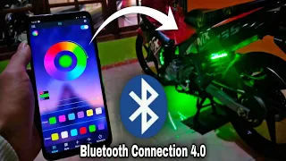 Motorcycle led light RGB installing || with bluetooth connection controlling