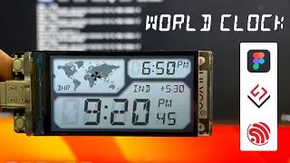 Casio style world clock on ESP32 T-Display S3