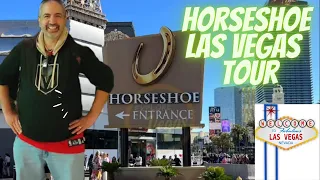 BRAND NEW🥳HORSESHOE🐎HOTEL AND CASINO🎰LAS VEGAS STRIP WALKING TOUR 2023 WHERES MY RIDE🚕?