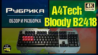 Обзор игровой клавиатуры A4Tech B2418 Bloody  🔊 Видео: 1