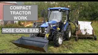 Compact tractor work. -Grass and waste matter Part 1.  #17.Northernlight