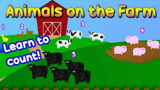 Animals on the Farm | Kids Counting Song | English Learning Songs