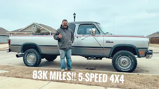 MINT Condition LOW MILE 1992 W250 Club Cab First Gen CUMMINS Walk Around!