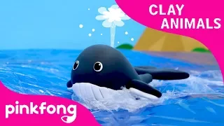 How to Make a Clay Whale | Clay Animals | Arts and Crafts | Pinkfong Craft time for Children