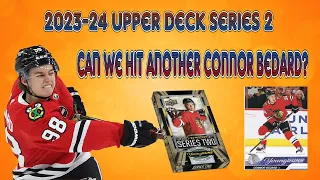 2023-24 Upper Deck Series 2 - Boxes 8 & 9 of our Personal Case!  Hunting a second Connor Bedard