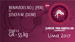 GOLD GR - 55 kg: M. JOSEFA (DOM) df. J. BENAVIDES RO (PER), 15-8