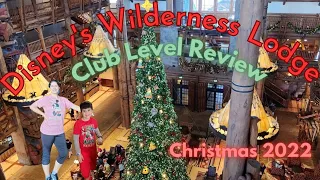 Disney's Wilderness Lodge Club Level Review & Tour, Christmas December 2022, the BEST decor and food