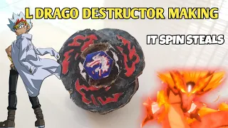 how to make l drago destructor beyblade / how to make beyblade / spin stealing l drago making /