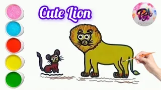 Learn How To Draw Lion And Cat 😺 || Easy drawing step by step for beginners 😊😘