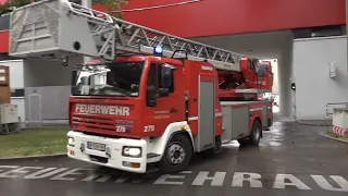 Zugevakuierung in Wien Donaustadt/Berufsfeuerwehr und Berufsrettung im Einsatz