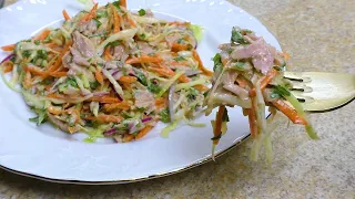 I never get tired of eating this salad! Easy, quick and delicious salad!