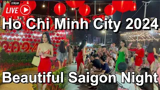 Vietnam Nightlife 2024 🇻🇳 | Walking Tour to Explore Saigon City Today
