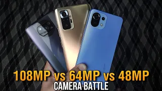 Redmi Note 10 Pro vs Mi 11 Lite vs Poco X3 Pro CAMERA TEST - 108MP vs 64MP vs 48MP BATTLE