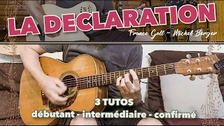 la déclaration - tuto guitare - michel berger