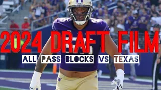 Film Room: Troy Fautanu Vs Texas: All Pass Blocks