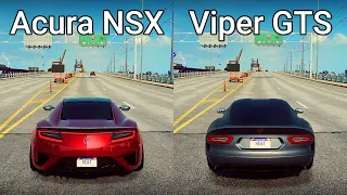 NFS Heat: Acura NSX vs SRT Viper GTS - Drag Race