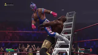 Bobby Lasley vs Rey Mysterio WWE 2K24 TLC Money In The Match Insane