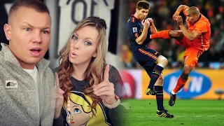 Couple Reacts to Dirty & Brutal Plays in Football