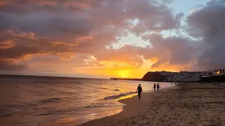 Fuerteventura(Фуэртевентура),пляж на закате,прогулка по морю,Jandia,Morro Jable,Канарские острова...