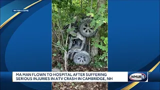 Massachusetts man flown to hospital after suffering serious injuries in ATV crash in Cambridge, NH