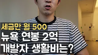 뉴욕에서 20대에 2억 벌면 어디에 돈을 쓸까? | 미국 개발자 생활 수준