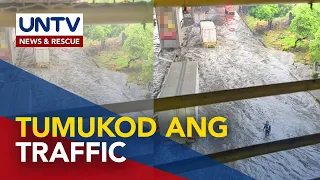 Traffic sa SLEX, tumukod dahil sa baha; problema sa drainage system, sinisi sa insidente