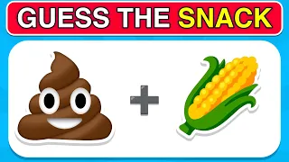 Can You Guess The SNACK & JUNK FOOD By Emoji...? | Emoji Quiz 2023