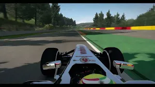 f1 2013 Belgian Grand Prix with Sergio Perez McLaren. Sound of the V8