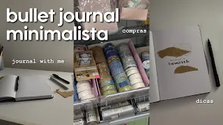 FAZENDO BULLET JOURNAL MINIMALISTA E SIMPLES | Compras e dicas