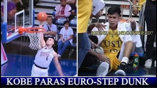 KOBE PARAS EURO-STEP DUNK | RHENZ ABANDO INJURED? | UP VS NU | UST VS ADAMSON