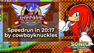 Sonic the Hedgehog Forever by cowboyknuckles in 20:17 - Sonic and the Glitchless Gauntlet