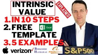 Intrinsic Value Calculation In 10 Steps (Free Template + 5 Stock Examples)