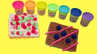 Вчимося ліпити. Ліпимо французькі вафлі з Play Doh