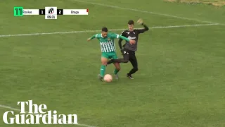 Braga's Under-23 keeper bamboozles opponent with nutmeg skill