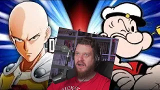 Реакция на Saitama VS Popeye [FIGHT ONLY] | DEATH BATTLE!