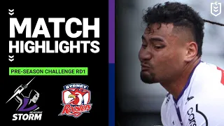 NRL Pre-Season 2023 | Melbourne Storm v Sydney Roosters | Match Highlights