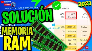 💻MEMORIA RAM 100% DE USO Windows 10 / 11 | SOLUCIÓN DEFINITIVA 2023 ✅