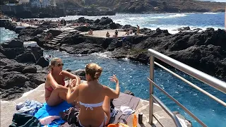 What happened in the natural pools of Garachico. Travel blog from Spain 4K