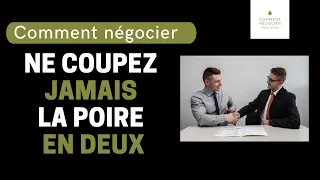 Ne coupez jamais la poire en deux