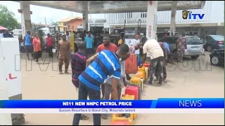 Queues Resurface In Benin City Over Hike In Petrol Price