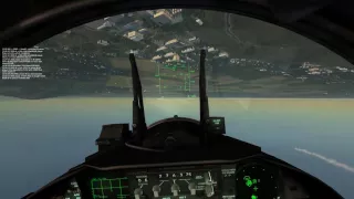 DCS | Blue Flag | F15 landing with one wing