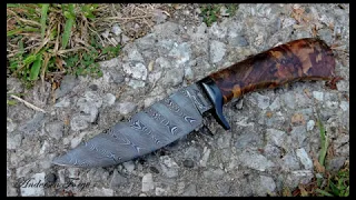 Single Twist Damascus Hunter