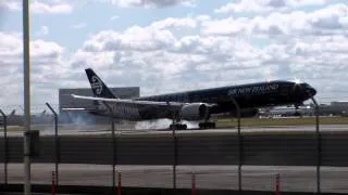 Air New Zealand All Blacks 777-300 at London Heathrow Airport