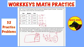 MathDogs’ MATH PRACTICE TEST (Part 1) to prepare for ACT® WorkKeys